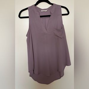 Lush Purple Sheer Tank Top, size S